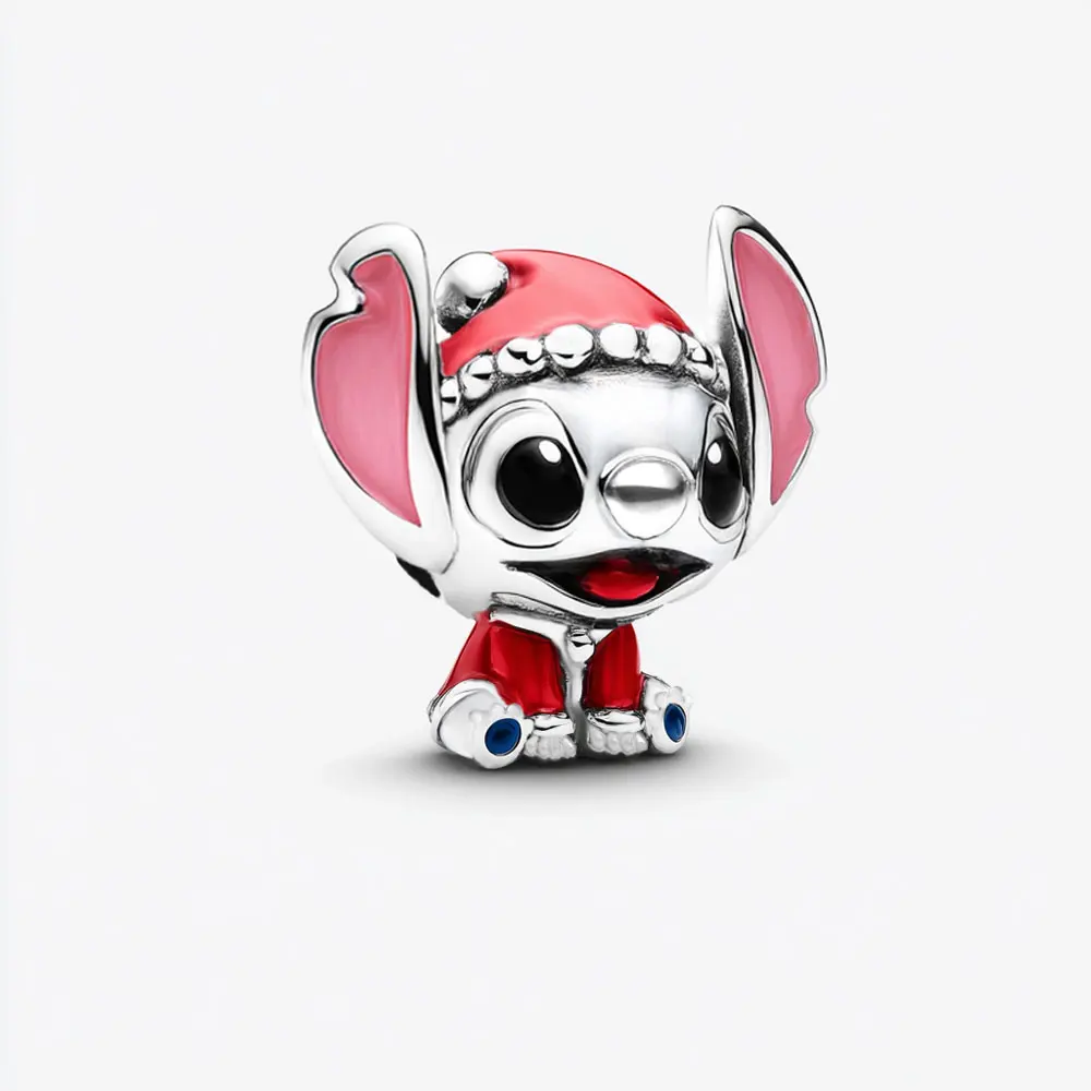 925 الفضة سحر ديزني غرزة سانتا كلوز الخرز للتخصيص لسوار الأصلي مجوهرات نسائية اكسسوارات هدايا عيد الميلاد #2