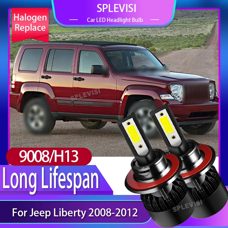

Automotive Headlight Bulbs LED 300% Brighter than Halogen Replacement 9008 Plug for Jeep Liberty 2008 2009 2010 2011 2012