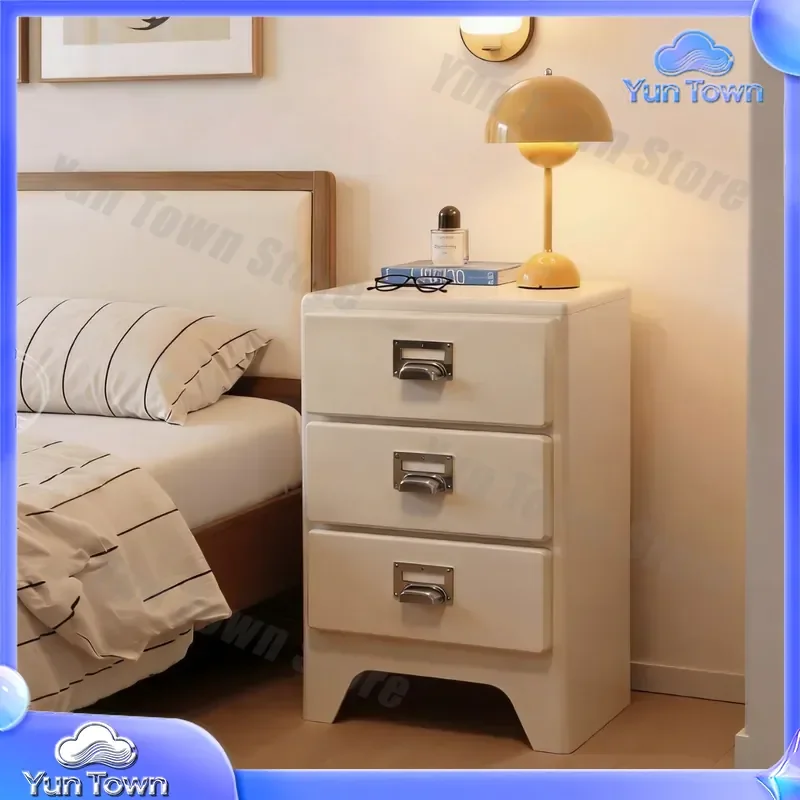 for bedroom bedside table storage cabinet wall mounted multi layer rack combination cabinet household integrated chest