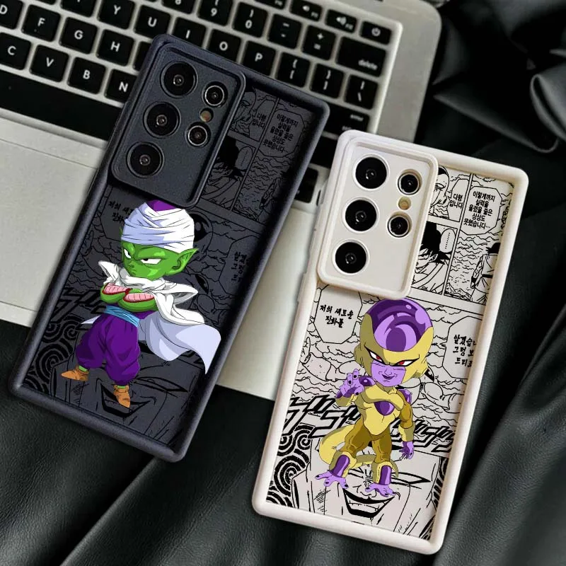

Dragon Ball Frieza‌ Piccolo Phone Case For Samsung Galaxy S25 S24 S23 S22 S21 S20 Ultra Plus FE 5G Eye Ladder Soft TPU
