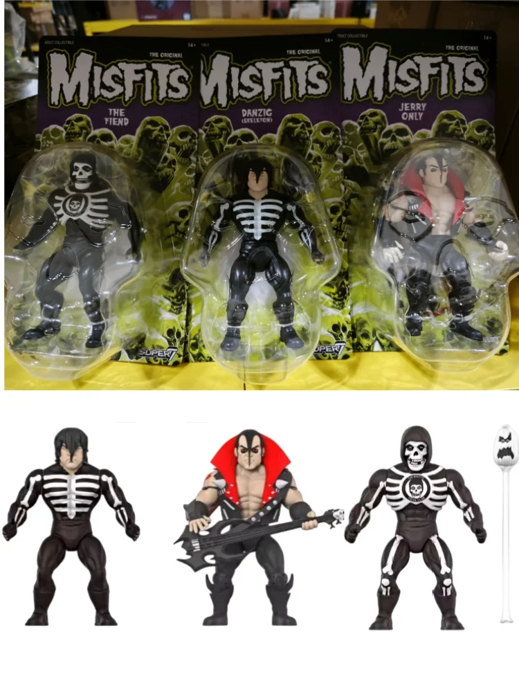 S7 Super7 Misfits The Fiend Action Figure Jerry Only Three Musketeers Collectible Model Toy For Adult Collector Enthusiasts