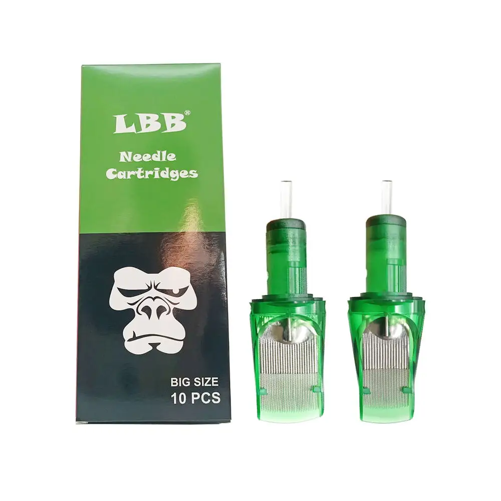 Large Size 29 35 39 45 49 Round Magnum LBB Tattoo Needle Cartridge Open Tip Design for Big Pattern And Shadow Coloring-10pcs