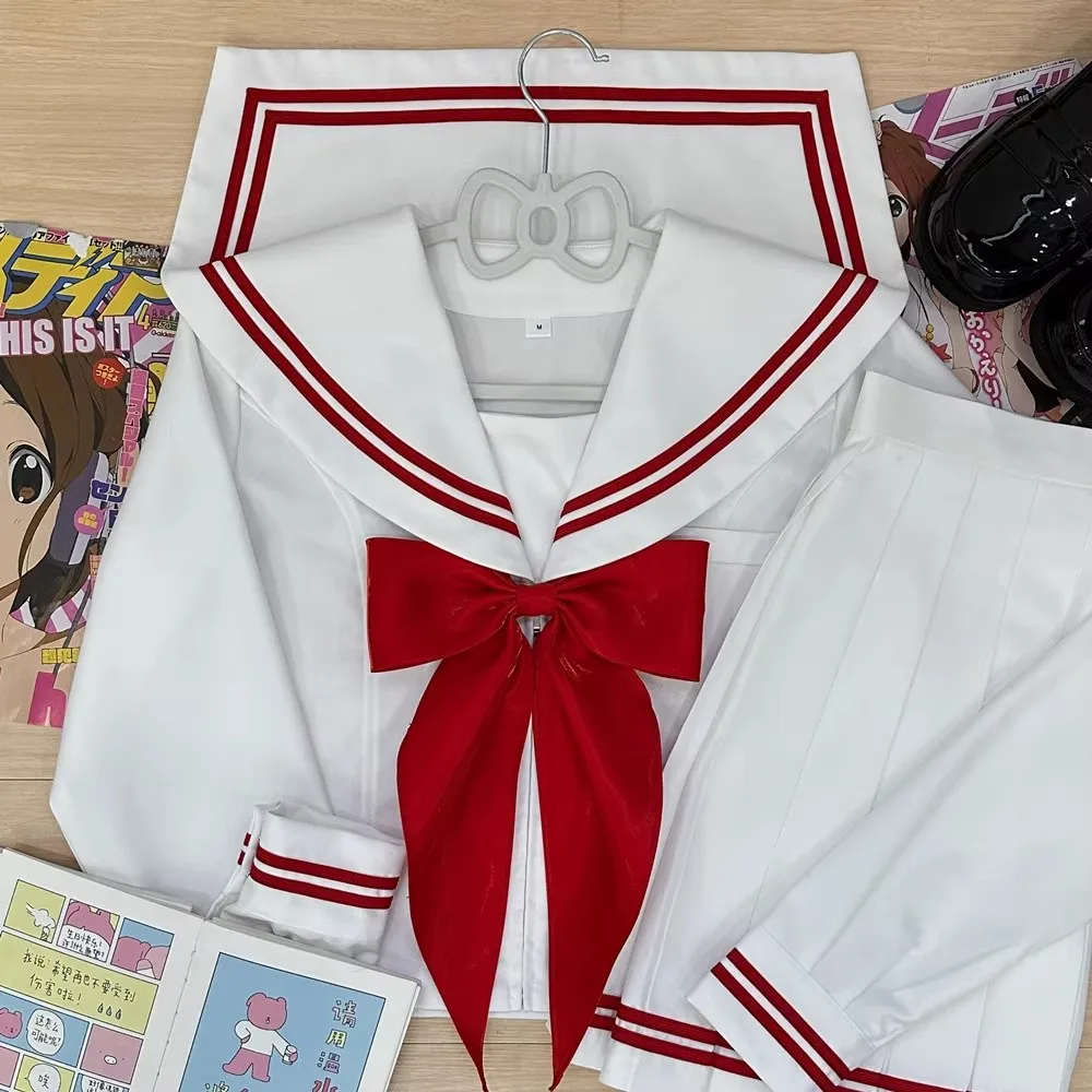 Japanese School Uniform Cosplay Sailor Outfit for Party Sailor Fuku Short Sleeve High School Girls Korean Students Jk Uniforms
