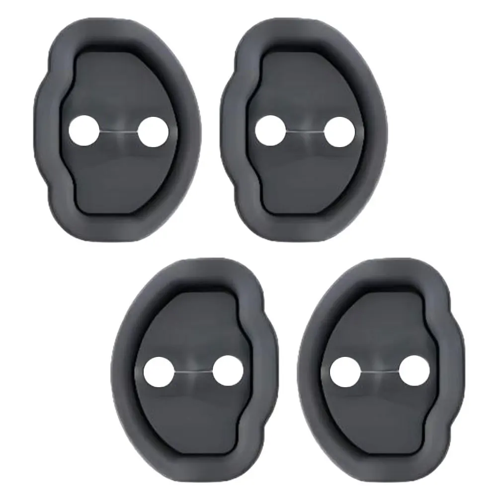 

4Pcs Car Door Latch Protective Cover Silicone Guard Stopper Protects Door Lock Prevent Wear Scratch Enhance Driving Comfort