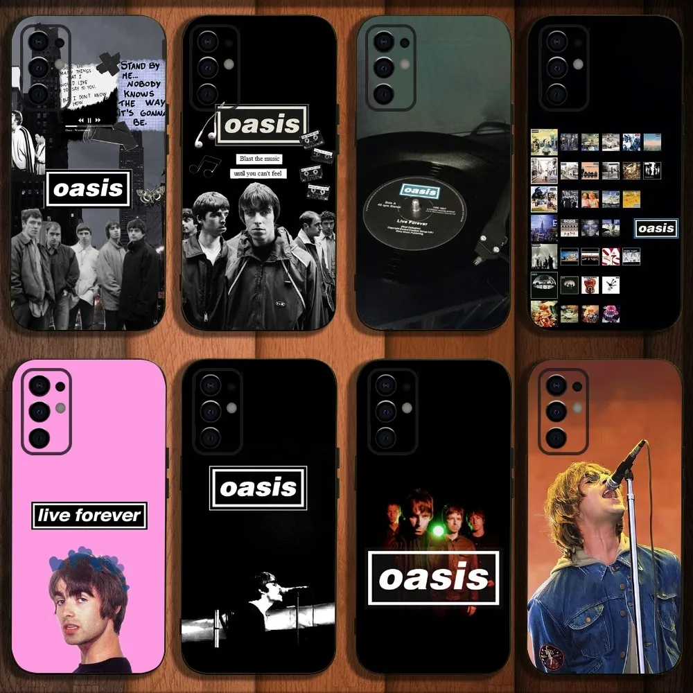 O-Oasis-s Band Phone Case For Samsung S24,S21,S22,S23,S30,Ultra,S20,Plus,Fe,Lite,Note,10,9,5G Black Soft Cover