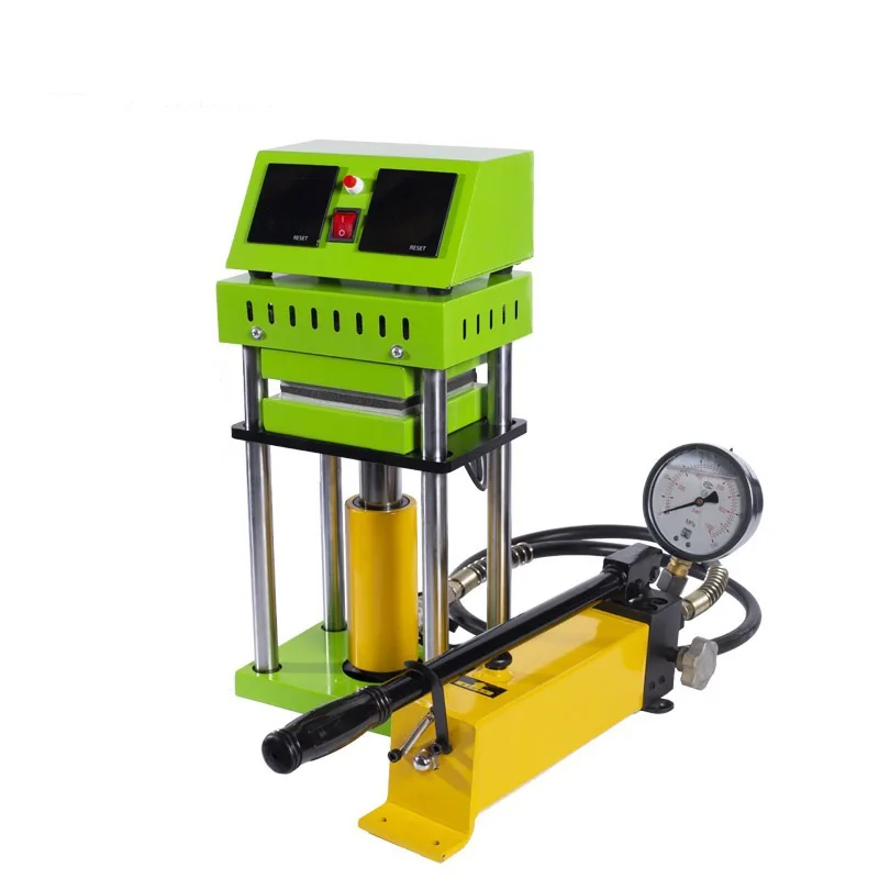 15Ton 800W 4.7x4.7 Inch Dual Heating Plates Hydraulic Hot Press Machine Professional Oil Wax Extracting Tool