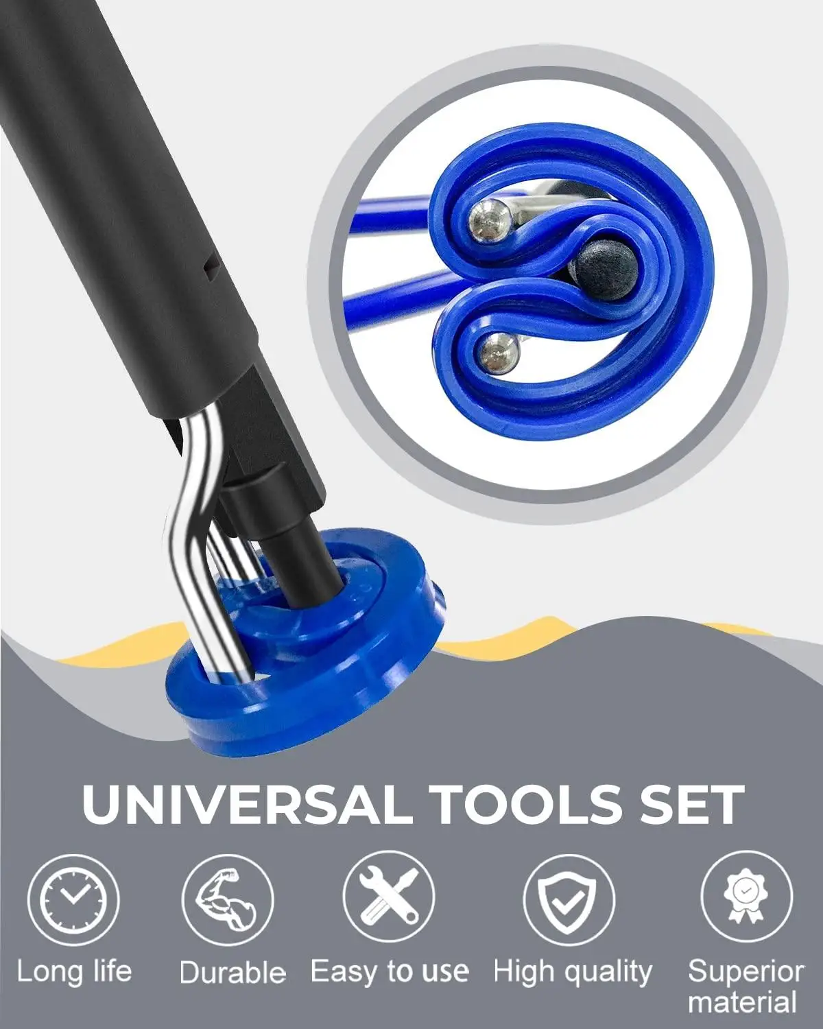 Hydraulic Seal Installation Tools, Hydraulic Cylinder Piston Repair Seal, U-Cup Rod Seal Seal Twistor Install Tool 3PCS