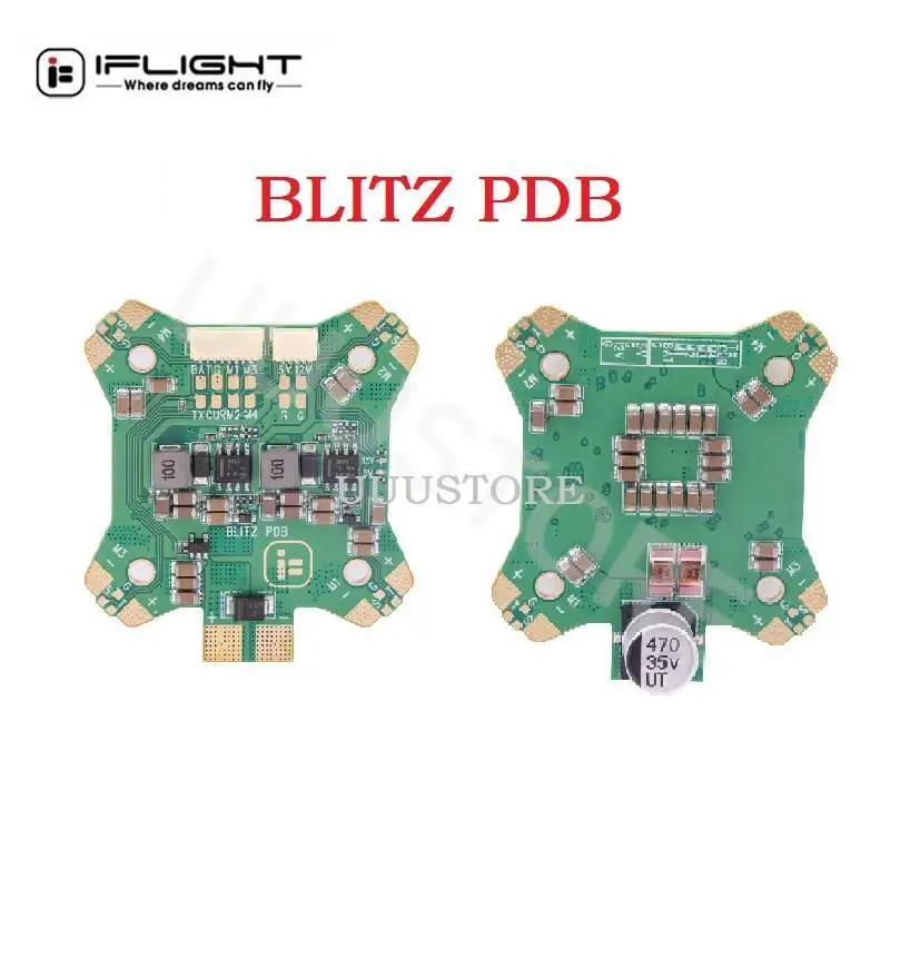 

iFlight BLITZ PDB support 4-8S LIPO input with 30.5*30.5 mounting hole for FPV 5-7inch drones parts