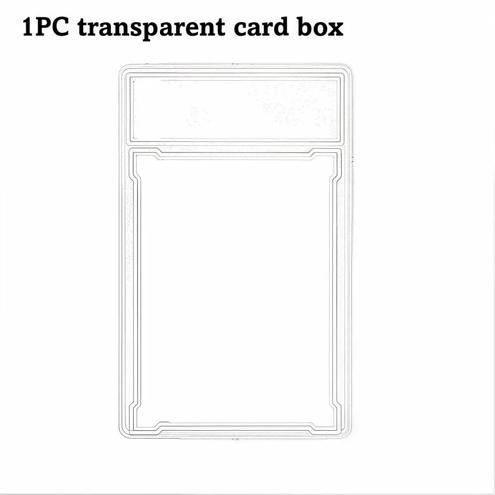 Transparent Graded Card Case UV Protection Removable 35PT Collectible Card Box Durable Sturdy Trading Card Protection Box