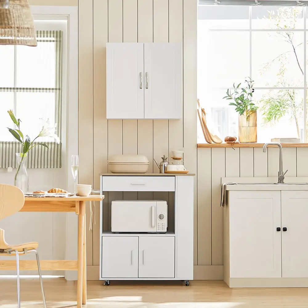 Laundry Room Wall Cabinet, Bathroom Medicine Storage, Garage Wall Organizer, Linen Tower for Bath Accessories