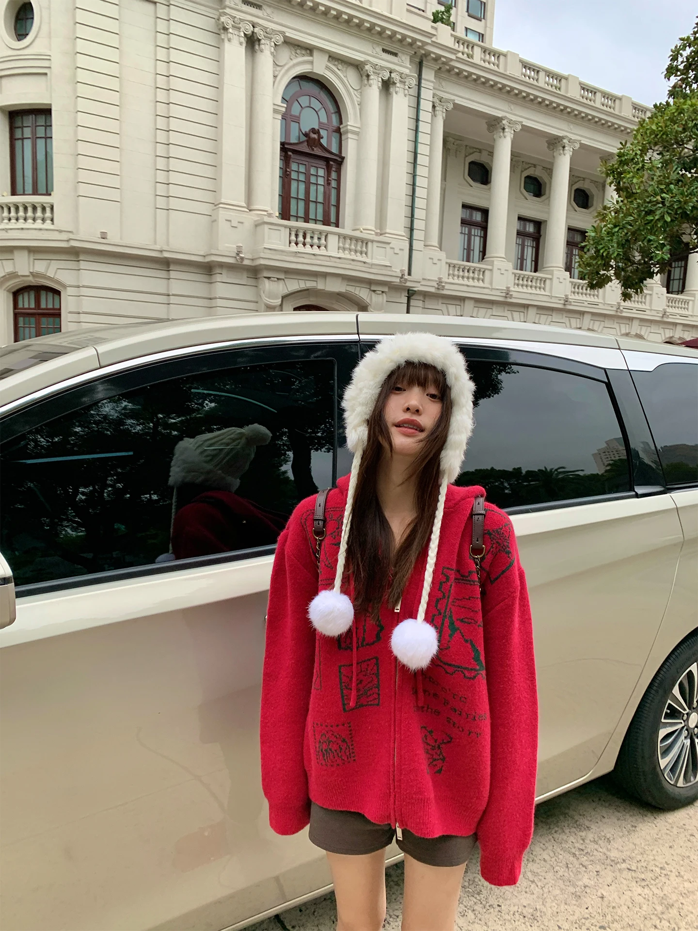 

Ladies' Loose Fit Zip up Hoodie Cardigan Casual Sle Knitted Sweater Coat Autumn Winter Faion Comfortable Breathable Outer...