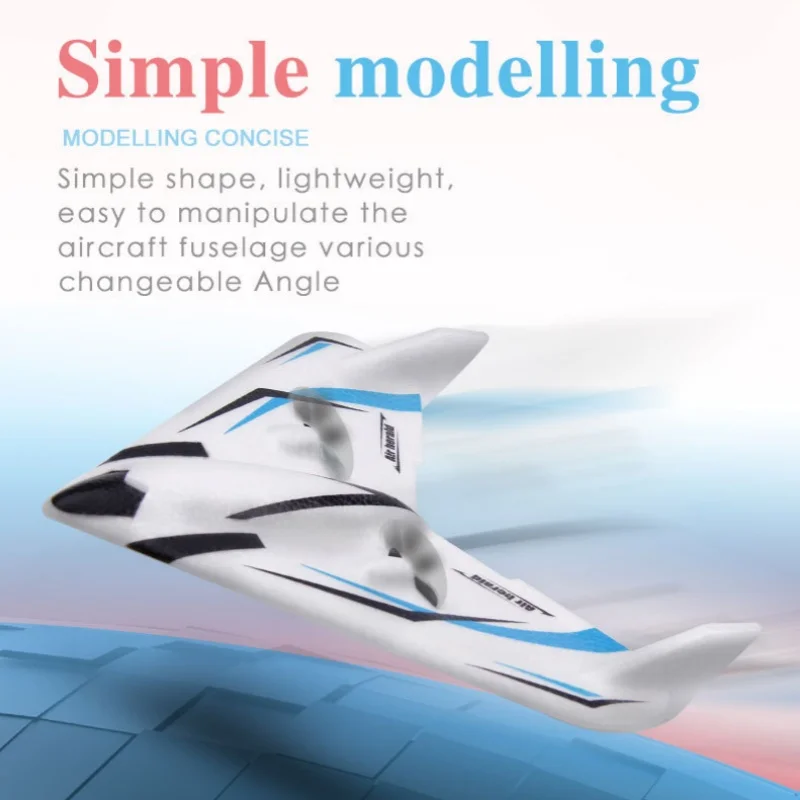 Aereo telecomandato 2.4g Fx601 Wing Indoor Remote Control Aircraft 2.4g Wireless Fixed Wing Glider Aircraft Model Toy