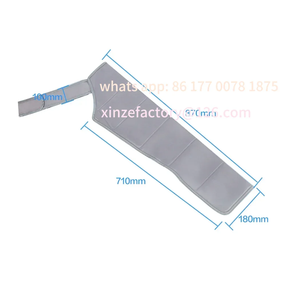 

Customizable 6-Chamber Air Compression Massager Accessories Professional Pressotherapy Set for Legs, Hands & Waist Improves