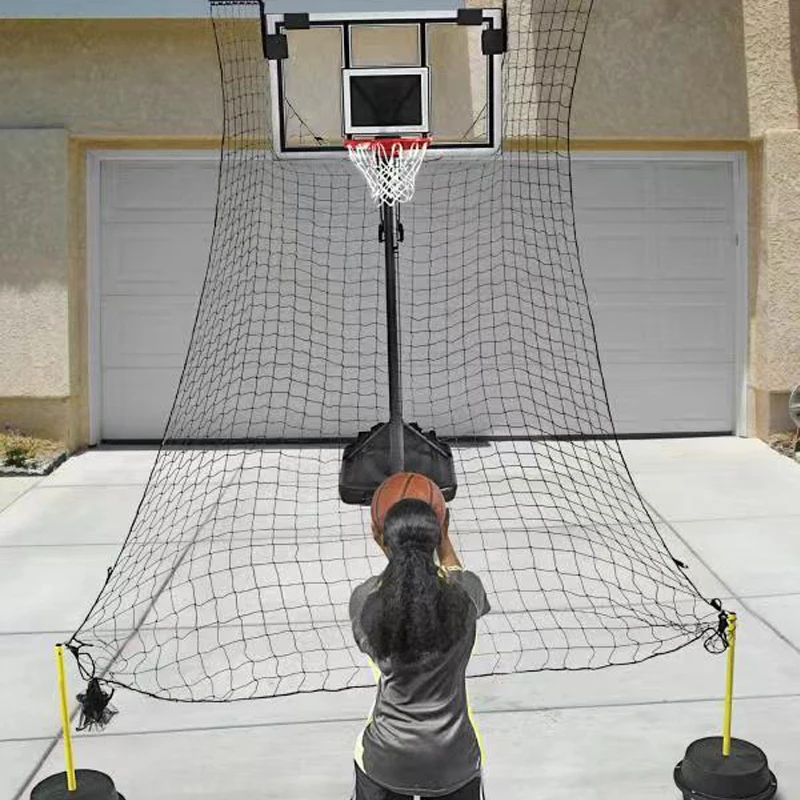 Basketball Shooting Trainer Return Net Pitching Machine Shooting Return Ball Thrower Free Pick Up Ball Recovery Net