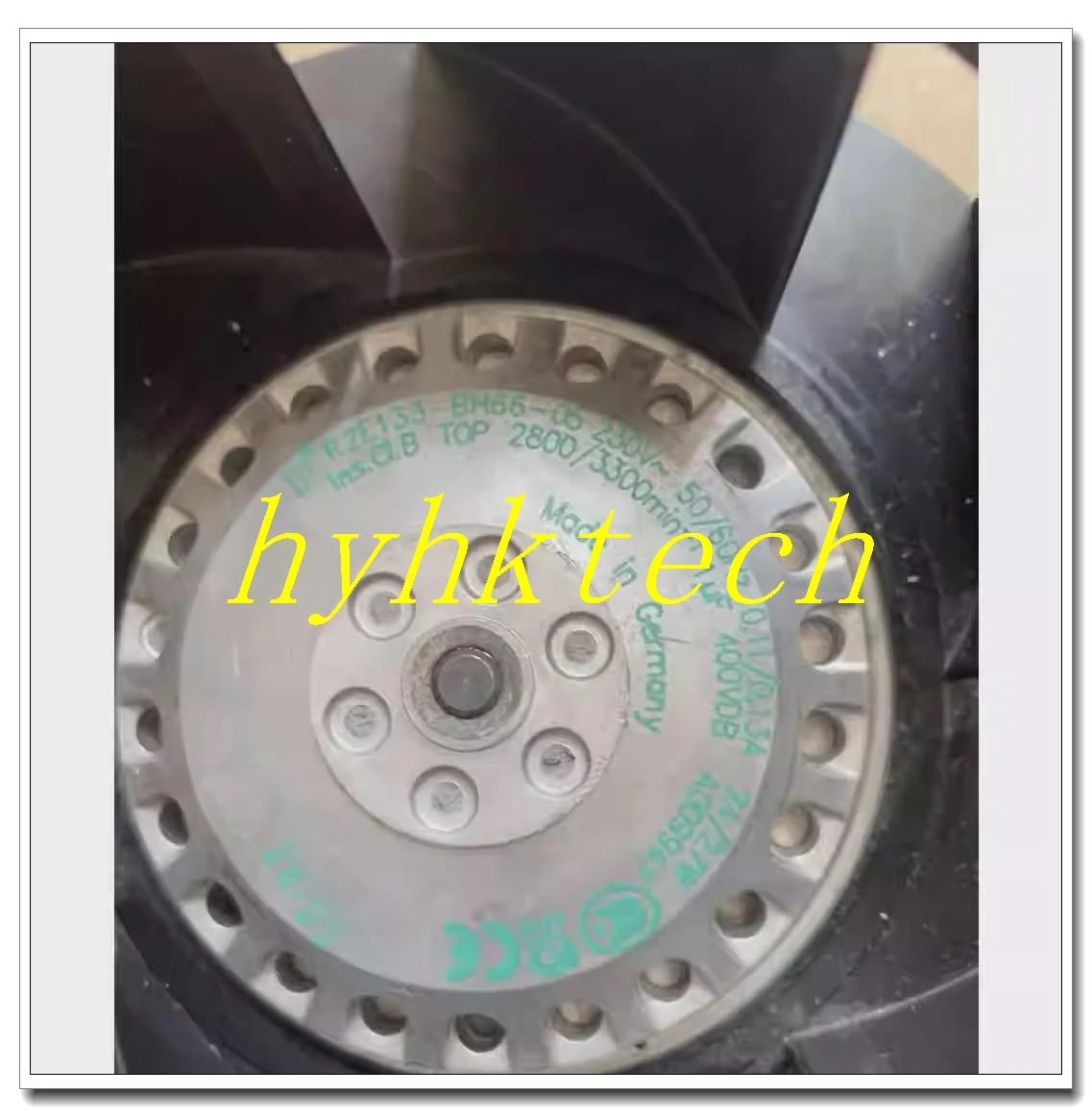 R2E133-BH66-25 R2E133-BH66-05 230 فولت مروحة تبريد توربينية للطرد المركزي لجهاز العرض ، تم اختبارها بنسبة 100% قبل الشحن