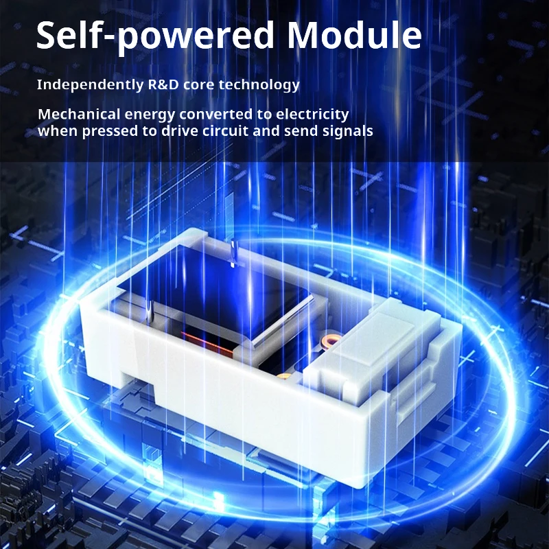 مفتاح RF433 اللاسلكي الذي يعمل بالطاقة الذاتية وتطبيق Tuya Smart WiFi Switch التحكم عن بعد دون إعادة الأسلاك تركيب مجاني