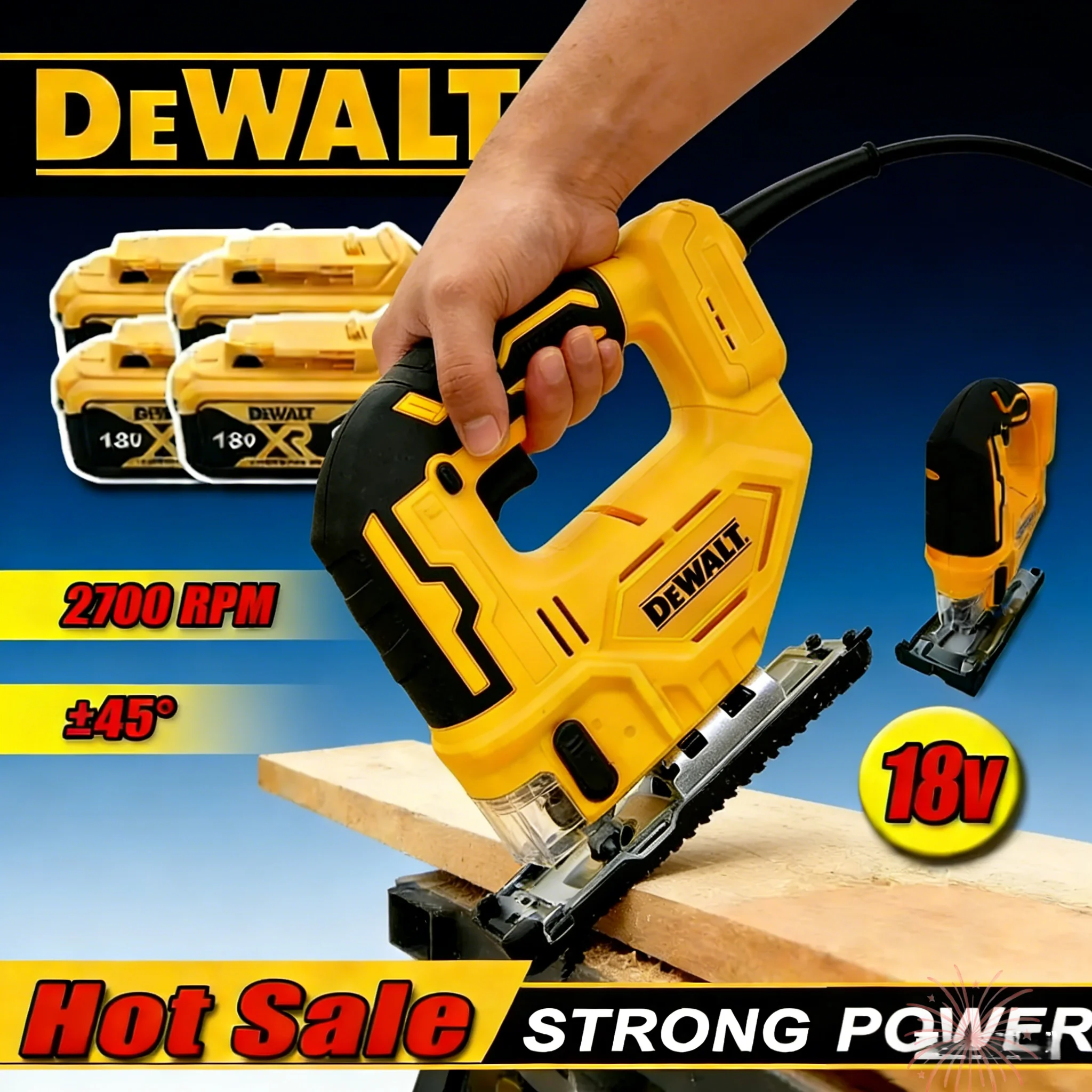 

Аккумуляторный электрический лобзик Dewalt, 3000 об/мин, бесщеточный, портативный, многофункциональный, регулируемый, для работы по дереву, для аккумуляторов Dewalt