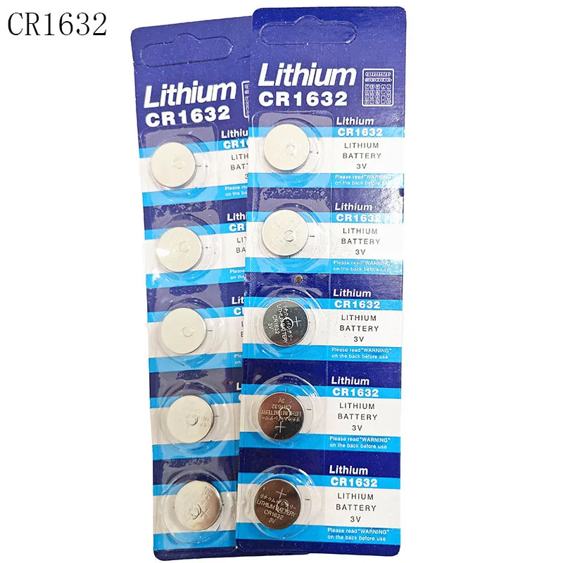 5 шт./лот CR1632 1632 3 В кнопочная литиевая батарея типа «таблетка» для автомобильного пульта дистанционного управления