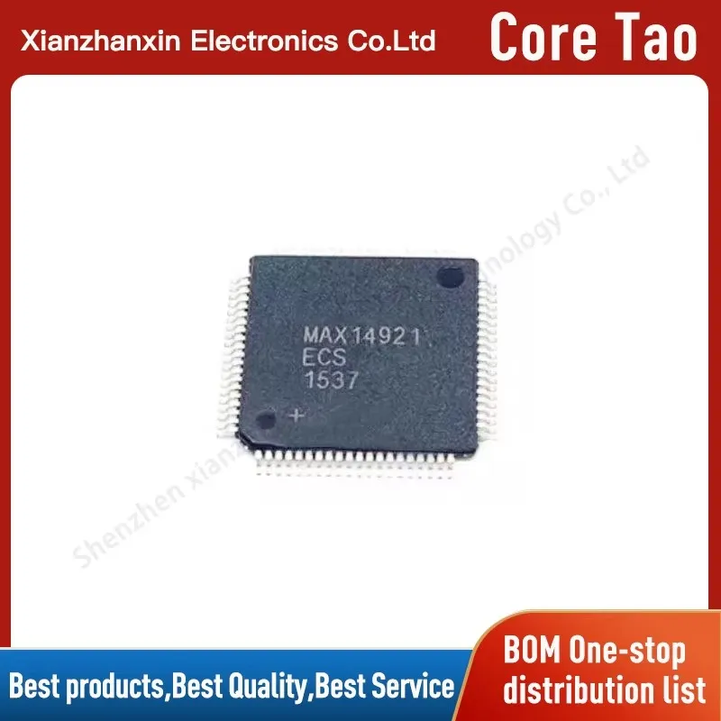 MAX14921ECS+T MAX14921ECS MAX14921 14921 QFP80 Power management battery monitor chip
