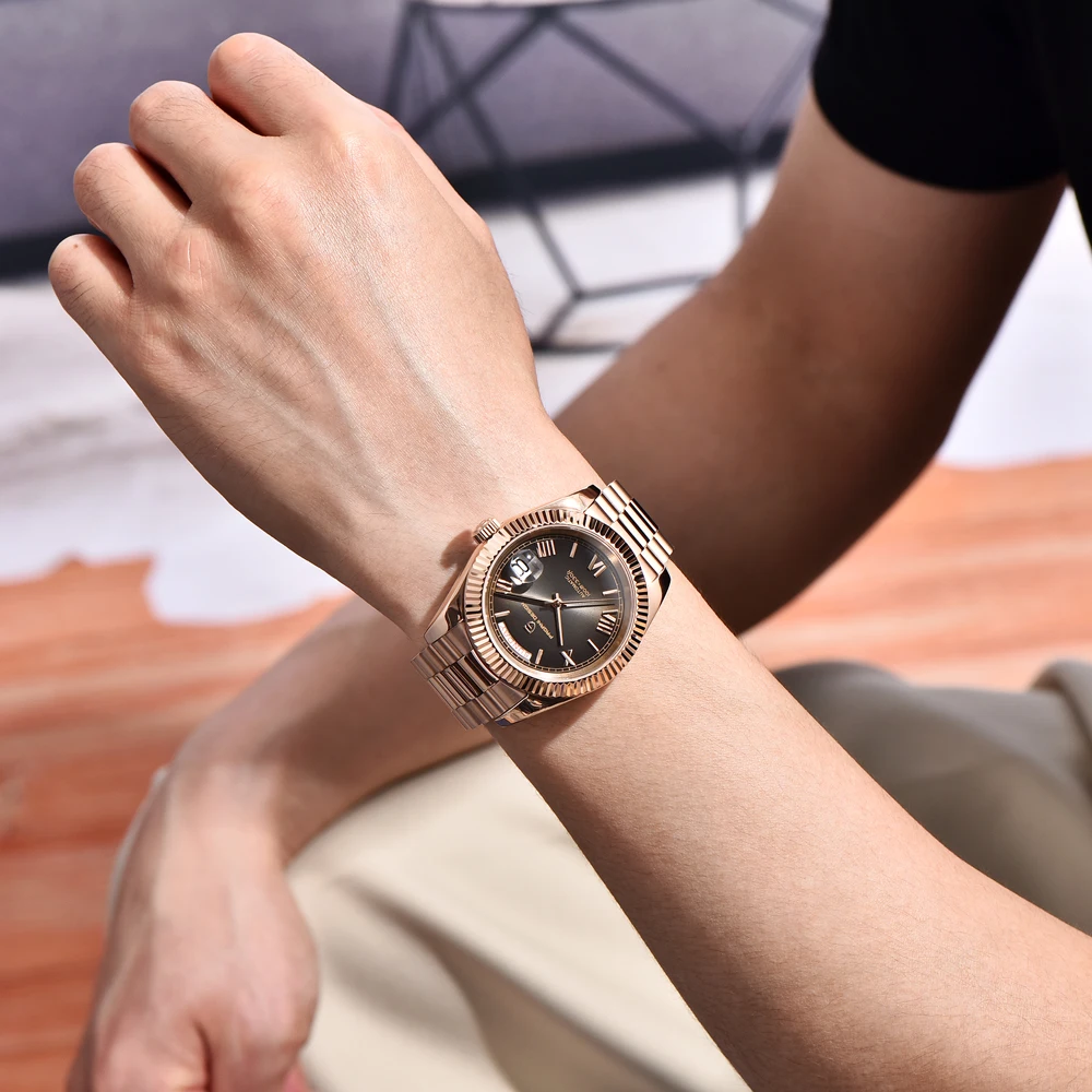 2023 New PAGANI DESIGN DD40 Luxury Automatic Mechanical Watch For Men AR Sapphire Glass NH36A Date ReloJ Hombre Waterproof 100m