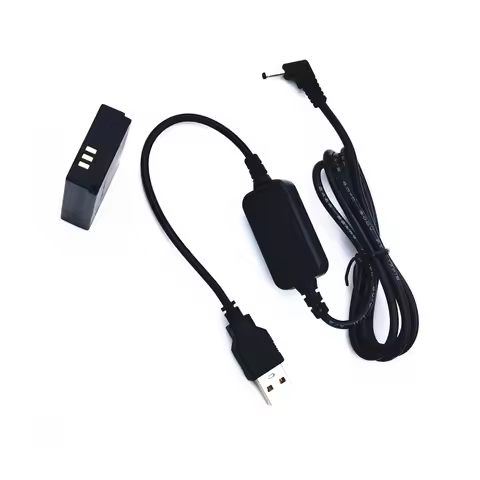 Power Bank 5V usb dc Driving adapter Plus DC Coupler DR E12 For EOS-M EOS m2 EOS m50 M10 Replace LP-E12 Dummy Battery