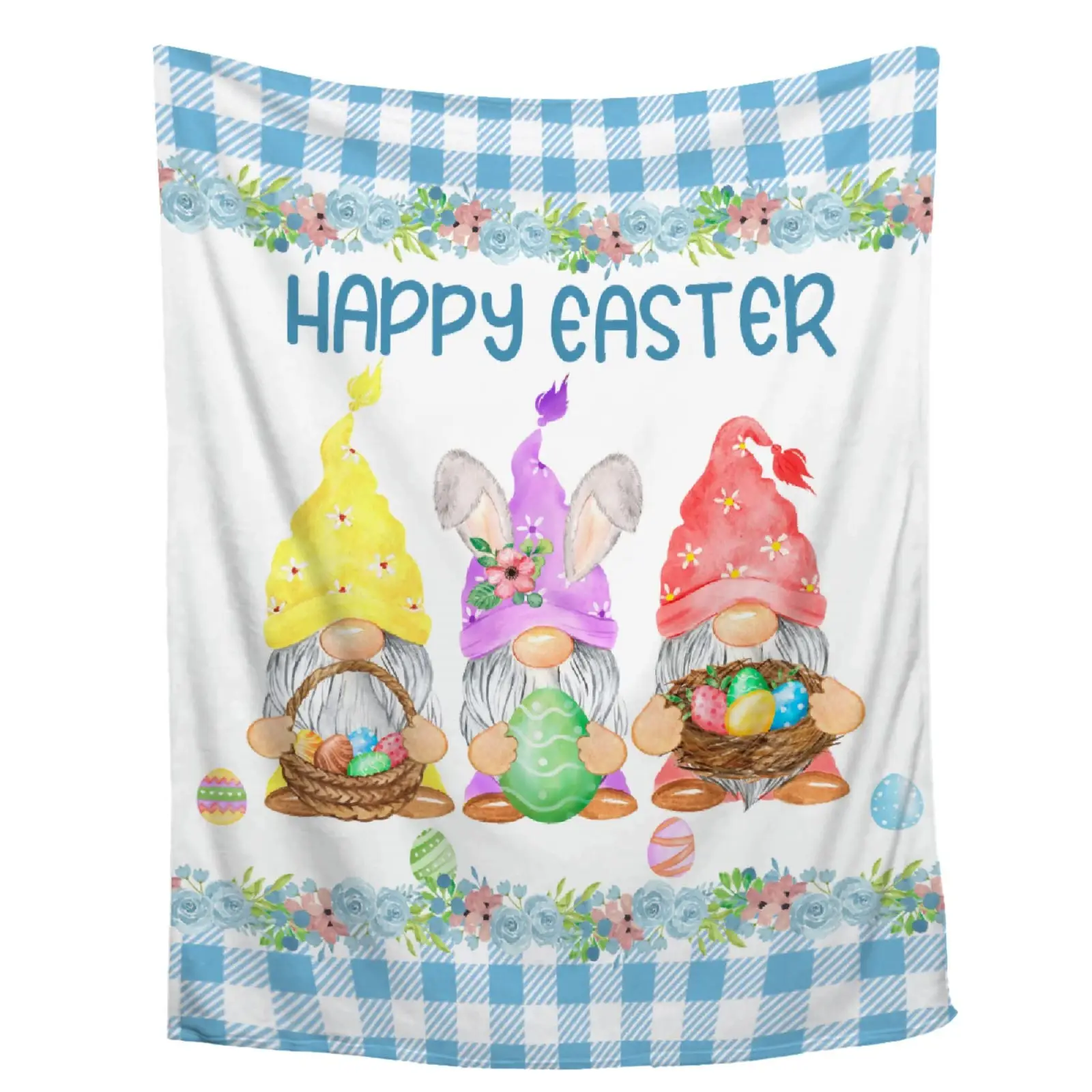 HX Easter Day Blanket Funny Cute Bunny Rabbit Throw Blankets Fluffy Quilts for Home Decor Air Conditioning Quilt Dropshipping