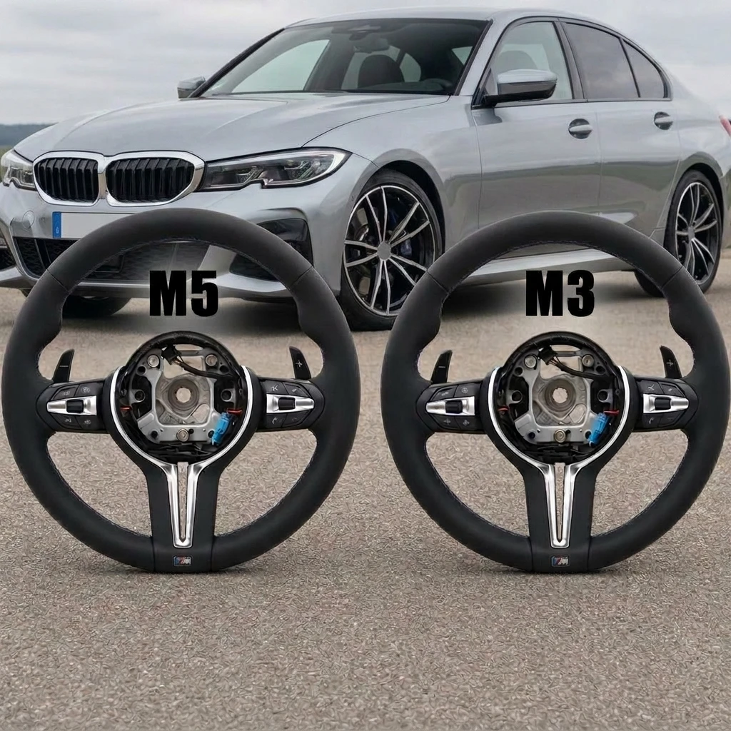 Neues M3 M5 Sport-Lederlenkrad für BMW 1er 3er 5er 7er Serie X5 X6 F30 F31 F34 F10 F11 F07 F20 Auto-Zubehör