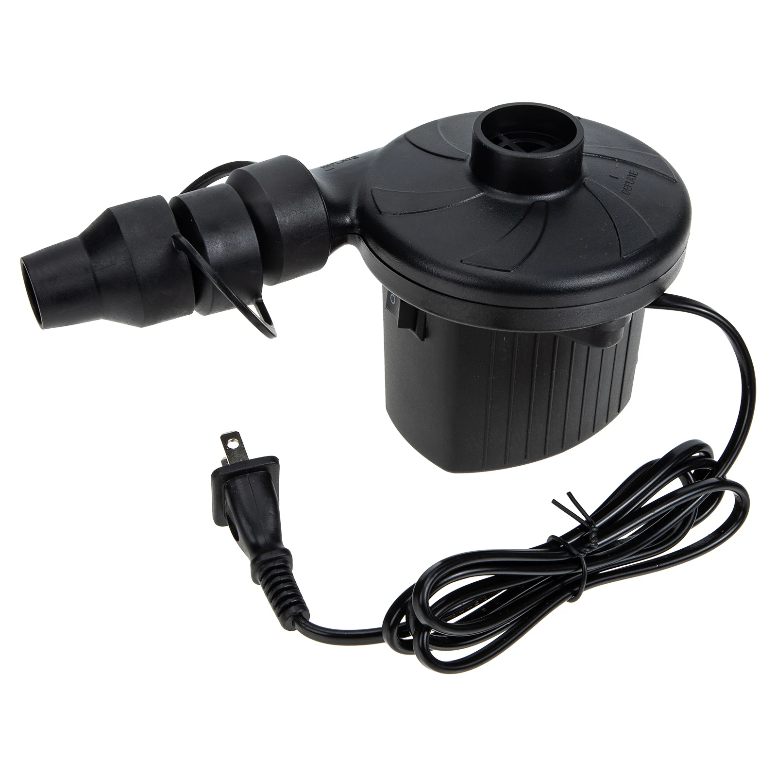 

1 Set Electric Air Quick Inflatable Air Pump For Mattress Swim Pool Plaything Inflator Pump Lightweight Portable Dual Use Quiet