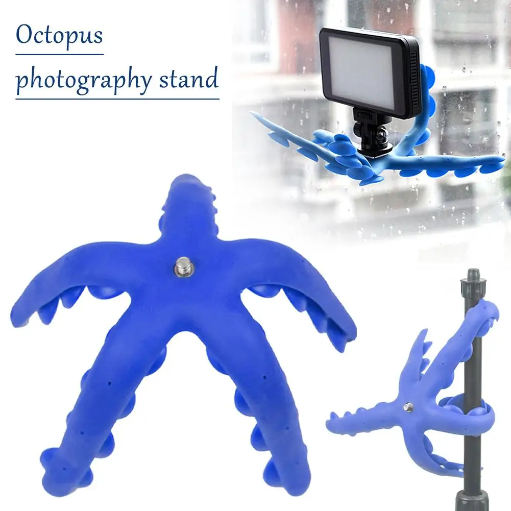 Reative Octopus Mobile Phone Stand Flexible Tentacle Stand Bendable  Phone Suction Cup Stand Mobile Phone SLR Universal