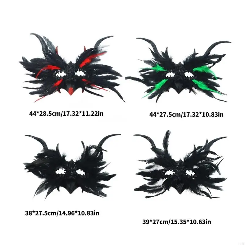 Masque mascarade B95F pour femmes, masque Mardi Gras, masque carnaval vénitien, masque fête d'halloween, fournitures