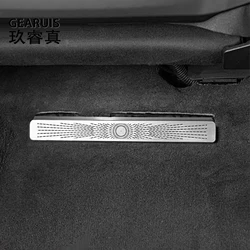 Per Audi A6 C8 2019-2024 copertura di sfiato aria condizionata per Auto sedile posteriore uscita antipolvere altoparlante Audio accessori Auto in acciaio inossidabile