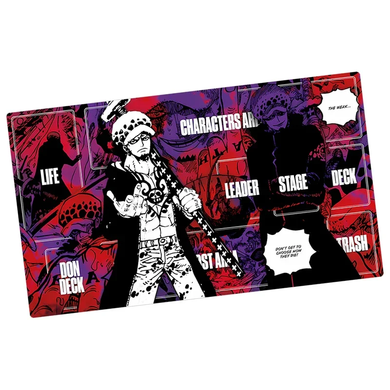 Anime One Piece OPCG Dedicated GAME DIY Card Playmat Battle Against Luffy ACE Law Nami Smoker Perona Collection Toys 60*35*0.2cm