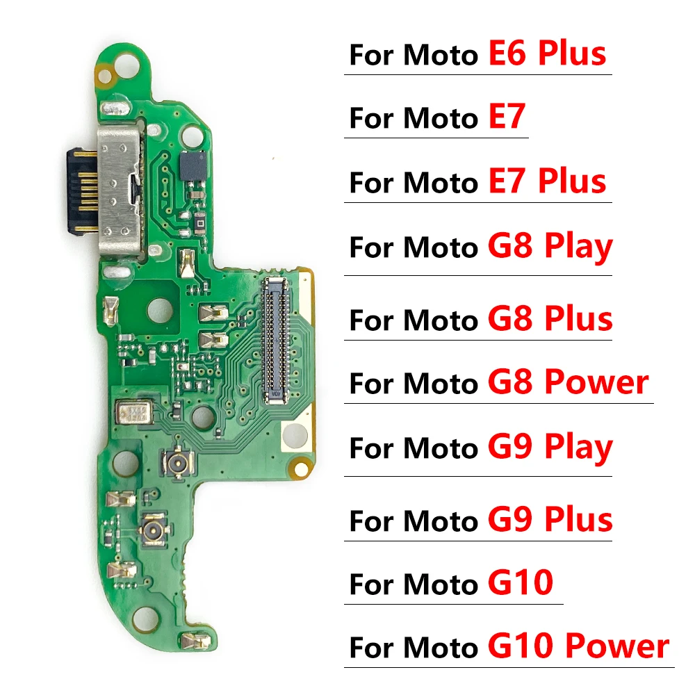 

USB Charge Port Jack Dock Connector Charging Board Flex Cable For Moto G10 G20 G30 G50 G60 G100 E6 E7 Plus G8 Play G9 Plus Power