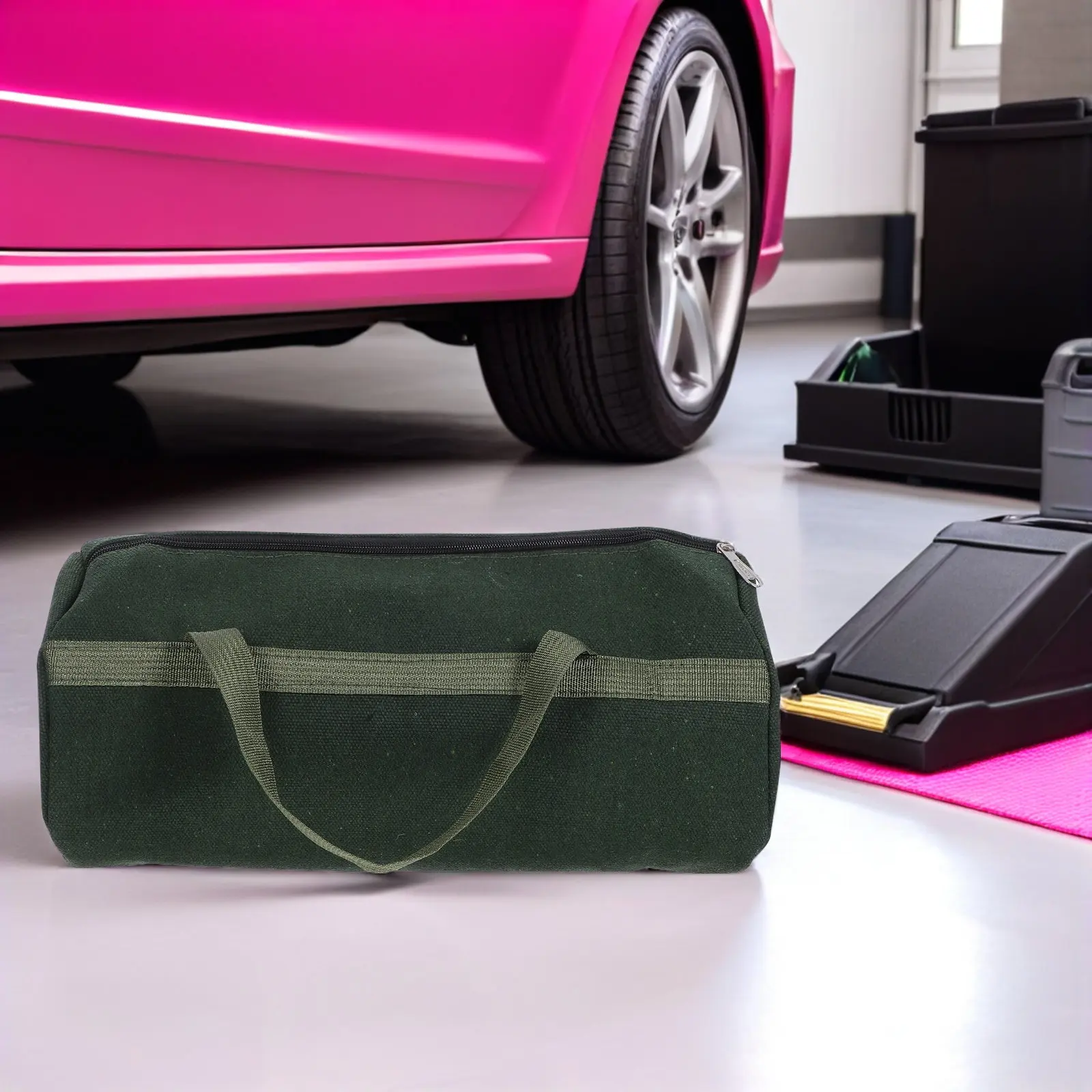 Car Repair Tool Bag Heavy Duty Waterproof Fabric Auto Tool Pouch with Multiple Pockets for Efficient Organization Portable