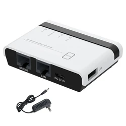 Wireless Print Server USB2.0 Print Server with 10/100Mbps LAN & Bridge Corded/Wireless/Standalone USB2.0 Printers Server