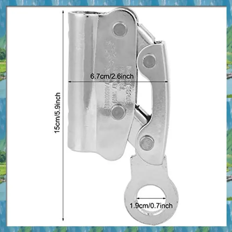 The New 1 Piece Descender Clamp Climbing Anti-Fall Protection Rope Grabber Used For Swinging Climbing Trees