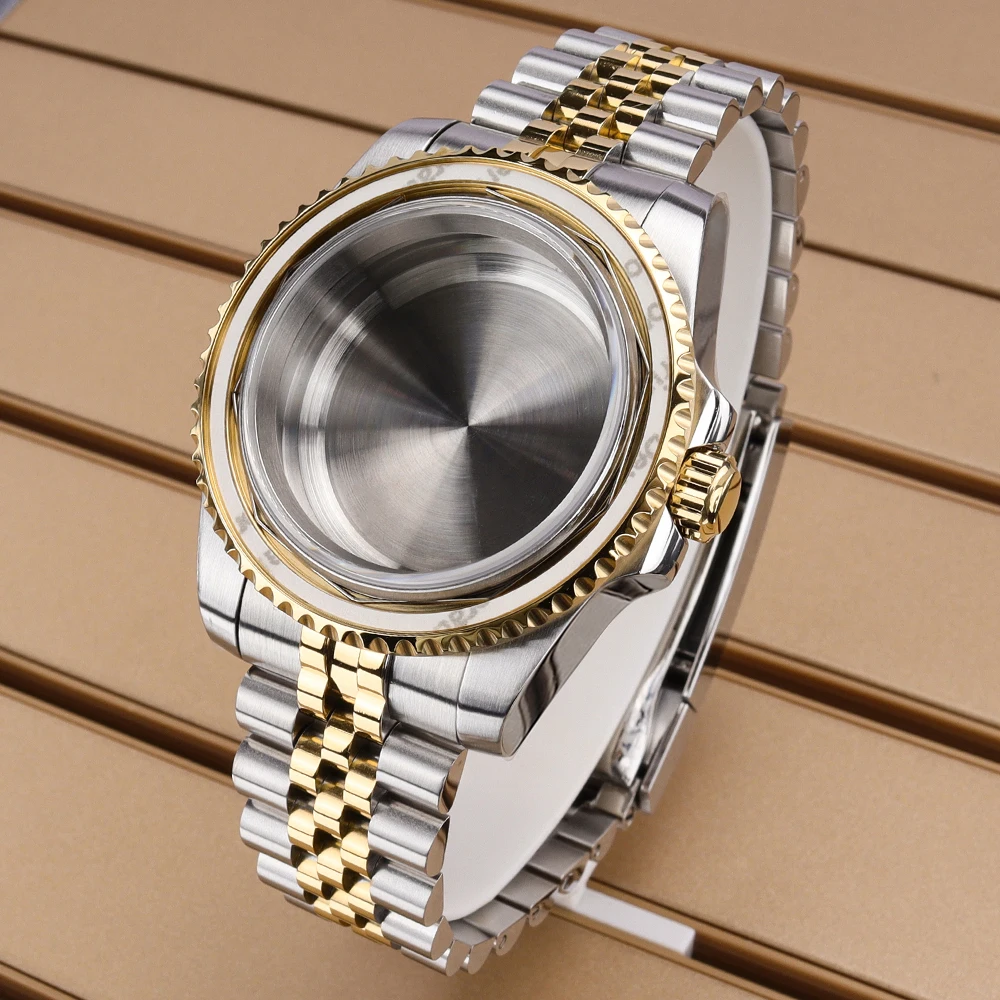 

40mm 200M Diving Case 40mm For NH35 NH36 NH34NH38 Miyota8215 Eta2824 PT5000 Watch Case 316L Bracelet Sapphire Glass Slide Buckle