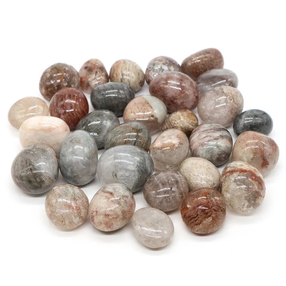 Natural Phantom Quartz Tumbled Stones Bulk Gravel Specimen Healing Crystals Energy Minerals Tank Aquarium Home Room Decorations