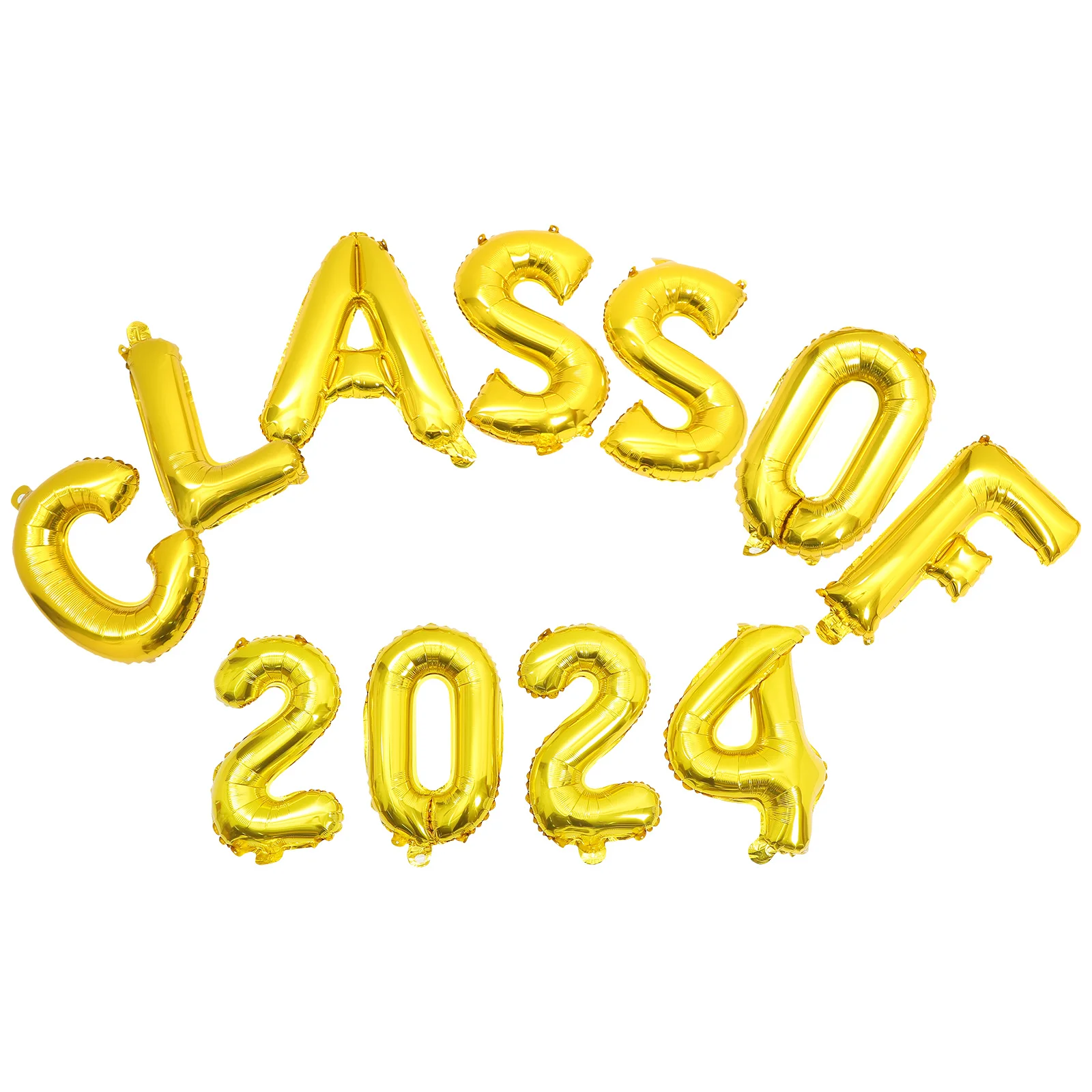

1Set Class of 2024 Graduation Balloons Aluminum Foil Decorative Balloon Party Supplies Graduation Photo Background Decorations