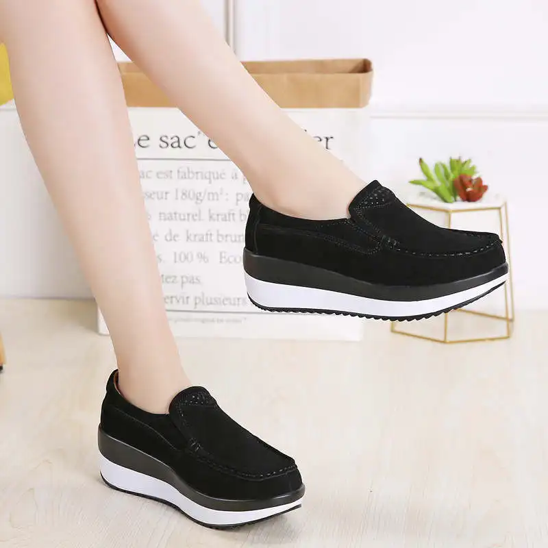 Thick Bottom Orthopedic Shoes For Women Safety Platform Loafers Bike Women\'s High Platform Sneakers Homre Platform Shoes Tennis