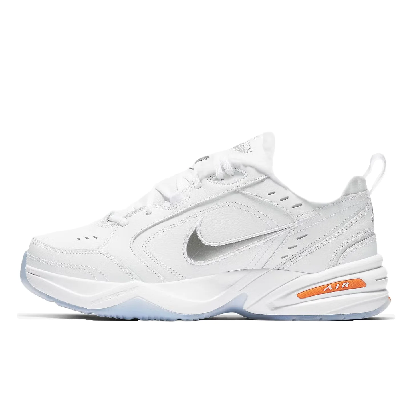 Nike Air Monarch 4 Snow Day Cowhide Leather Casual Cushioned, Slip-Resistant, Durable Low-Top Dad Shoes Unisex Style AV6676-100