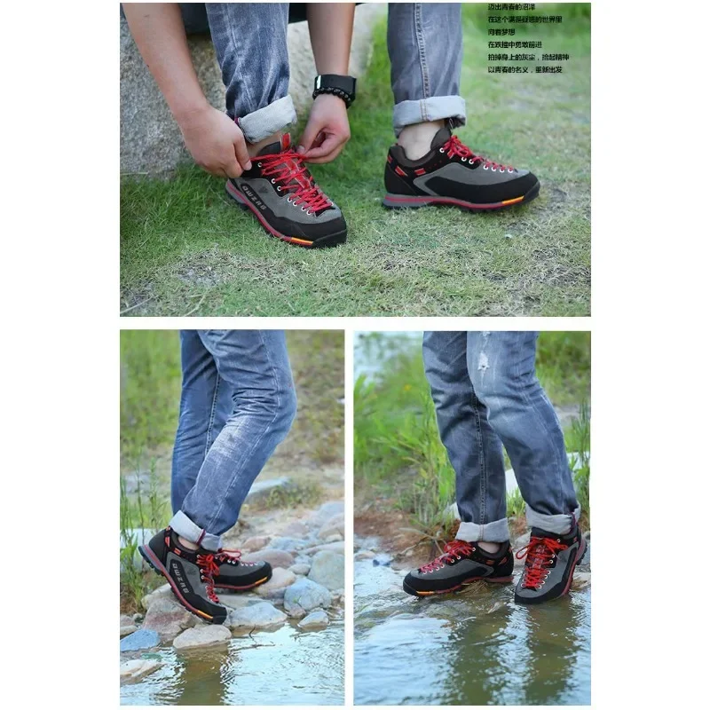 Original Brand Men Outdoor Walking Shoe Top Quality Wearable Mountain Trainers Athletic Shoe Comfortable Anti Slip Hiking Shoe