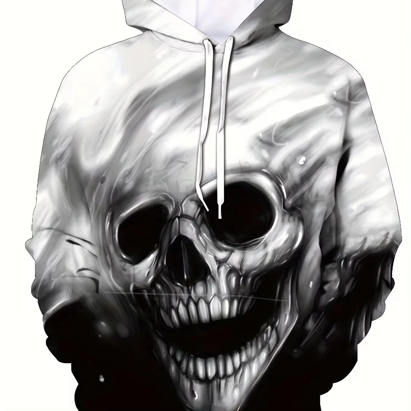 Mens Ghastly SkullStyle Halloween Hoodie 3d Print Men Loose Winter Sweatshirt Hoodies Men's Retro Hooded Sweatshirt Men Clothing