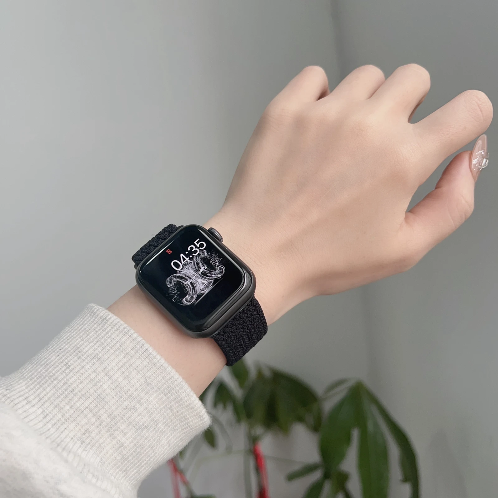 Magnetic elastic nylon For Apple Watch band women Ultra 10/9/8/7/6/5 SE 38mm 40mm 41mm 42mm 44mm 45mm 46mm for iwatch strap