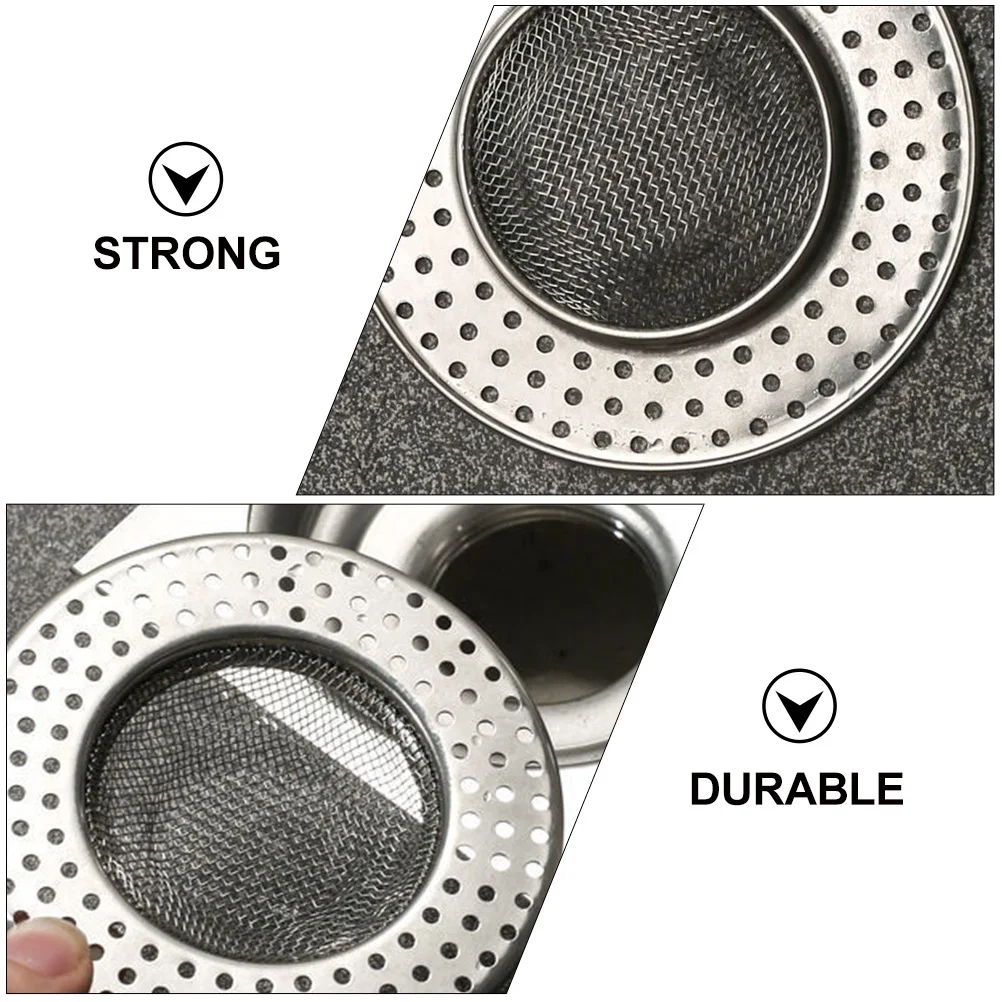 

2Pcs Sink Strainer Drain Filter Stainless Steel Kitchen Bath Sink Sewer Garbage Disposal Filter Basket Kitchen Accessories