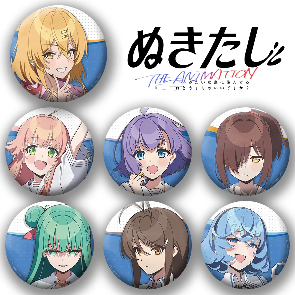 

Аниме Nukitashi Pins Katagiri Nanase Hotori Misaki Watarai Hinami Badge Косплей Мультфильм Itabag Bedge Brooch DADGE Рождественский подарок