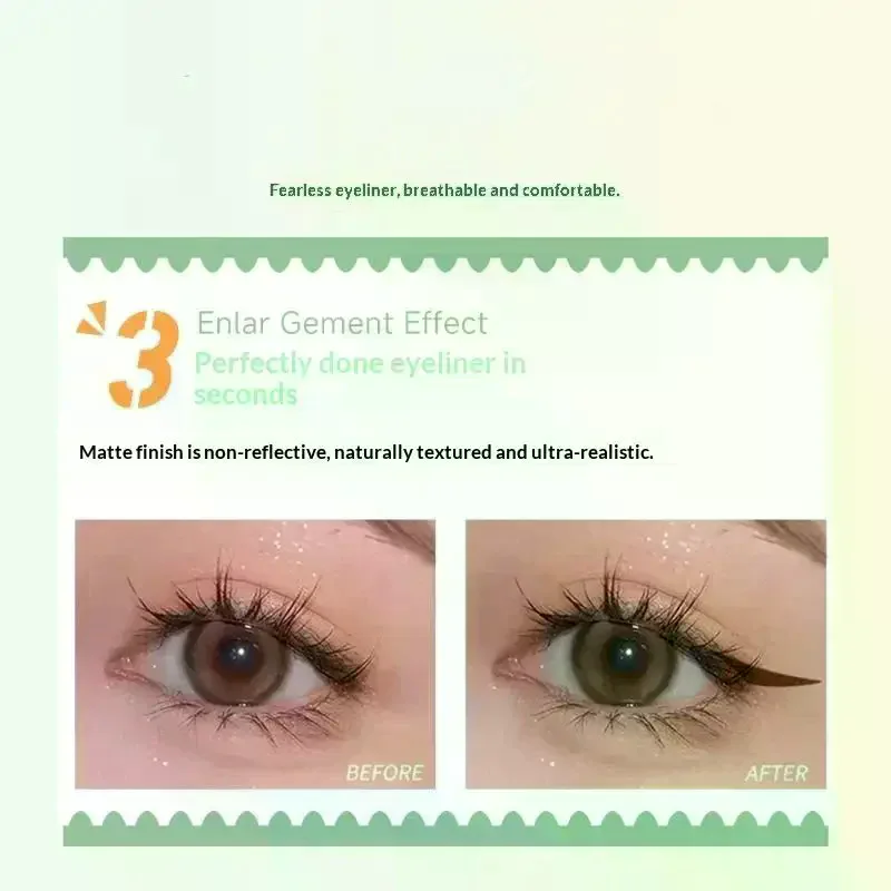 Waterproof Eyeliner Stickers Lace Nature Clear Beige Stripe Self-adhesive Natural Eye Disposable Cosmetic Makeup
