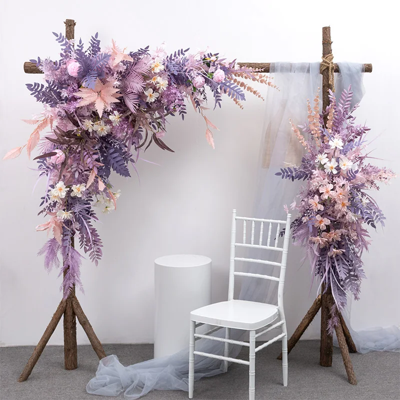 2022 New European Style DIY Wedding Stage Decor Artificial Flower Wall Arch Silk Rose Peony Plant Mix Design Decor Flower wa