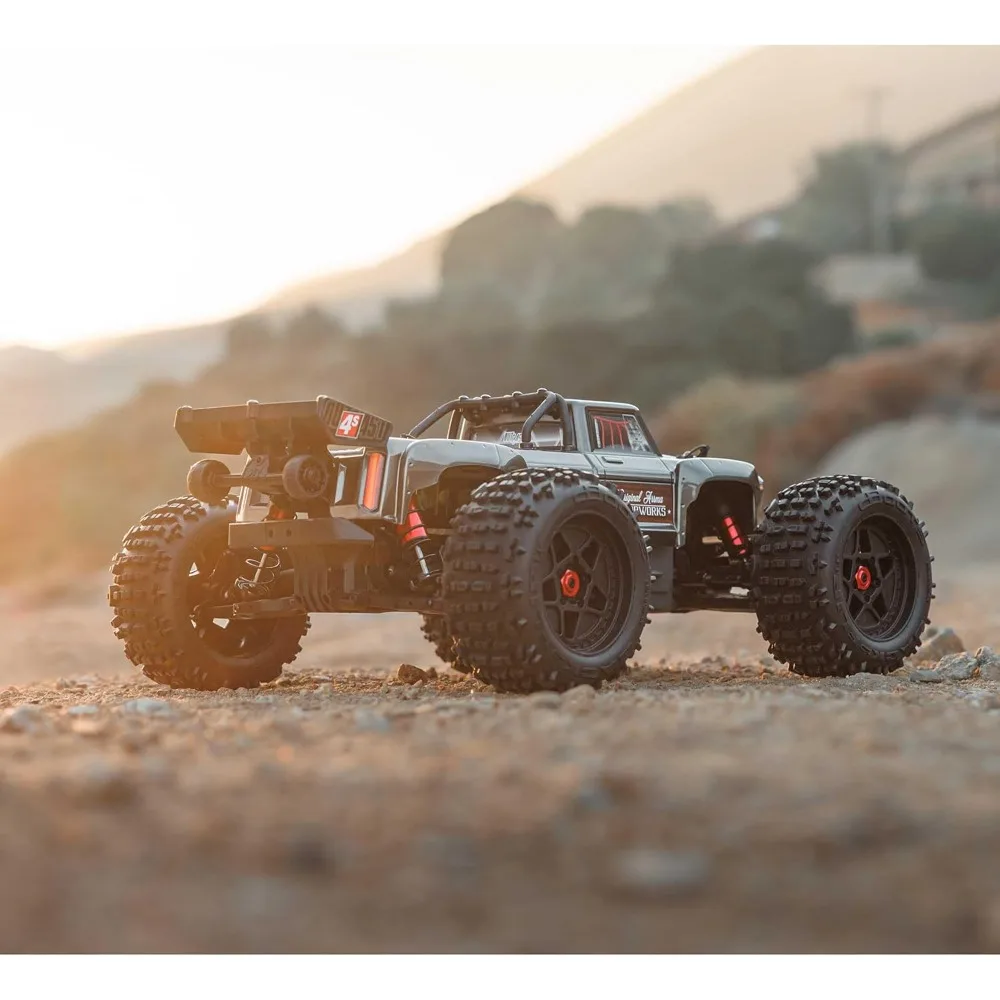 

RC Truck Outcast 4X4 4S BLX 1/10TH 4WD Stunt Truck RTR (Battery and Charger Not Included), Gunmetal,
