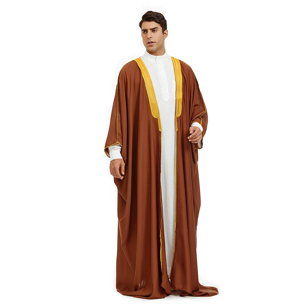 Islamic Academic Dress Muslim Academic Robe Exquisite Embroidered Muslim Graduation Robe Bachelor Gown for Men Jubba Y Thobes